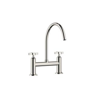 VAIA Мостовой смеситель на два отверстия для ополаскивания/спрей Profi - Platinum