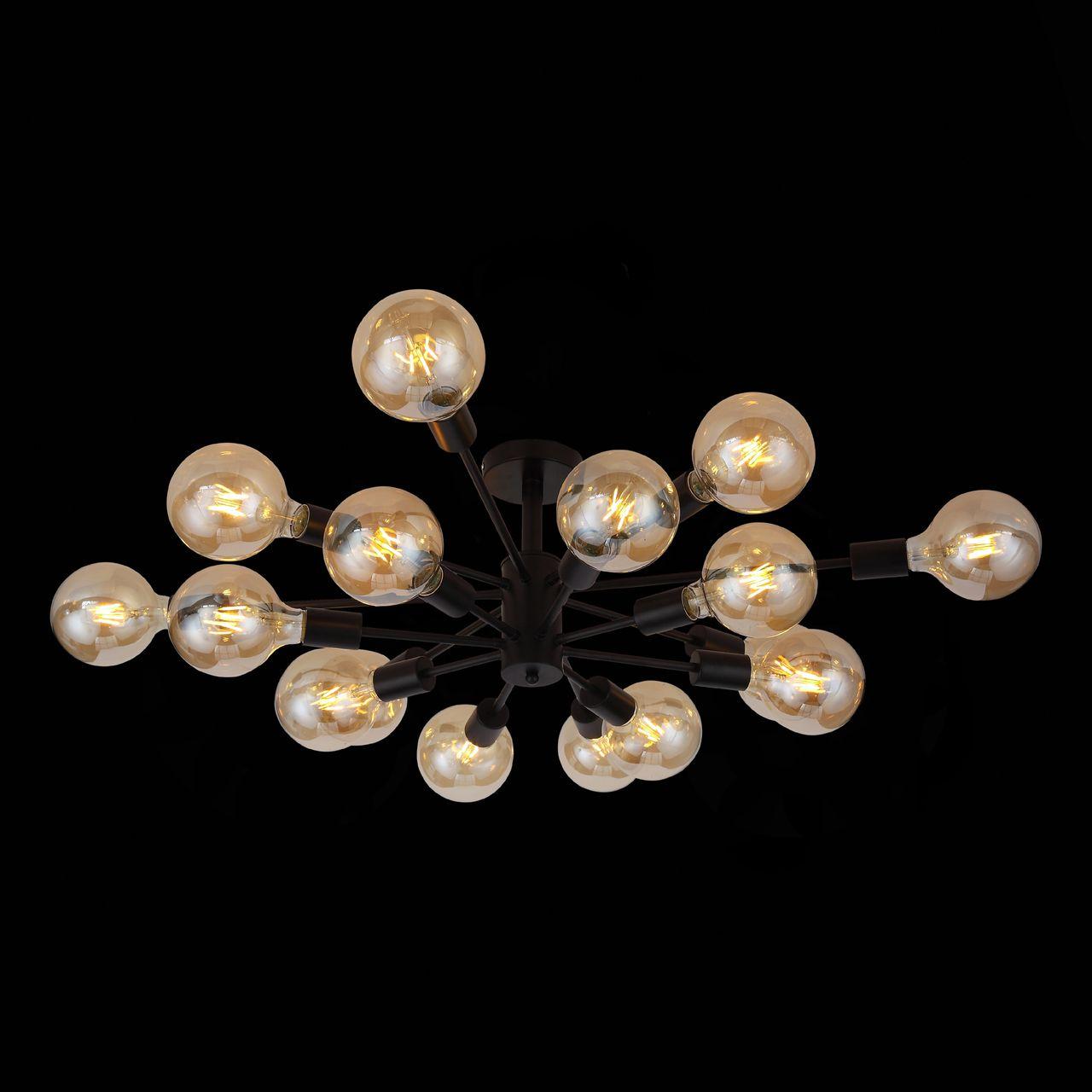 Потолочная люстра ST Luce Ano SL419.402.16 ST LUCE ДИЗАЙНЕРСКИЕ, ANO 328891 Черный;коричневый  - Вид №3