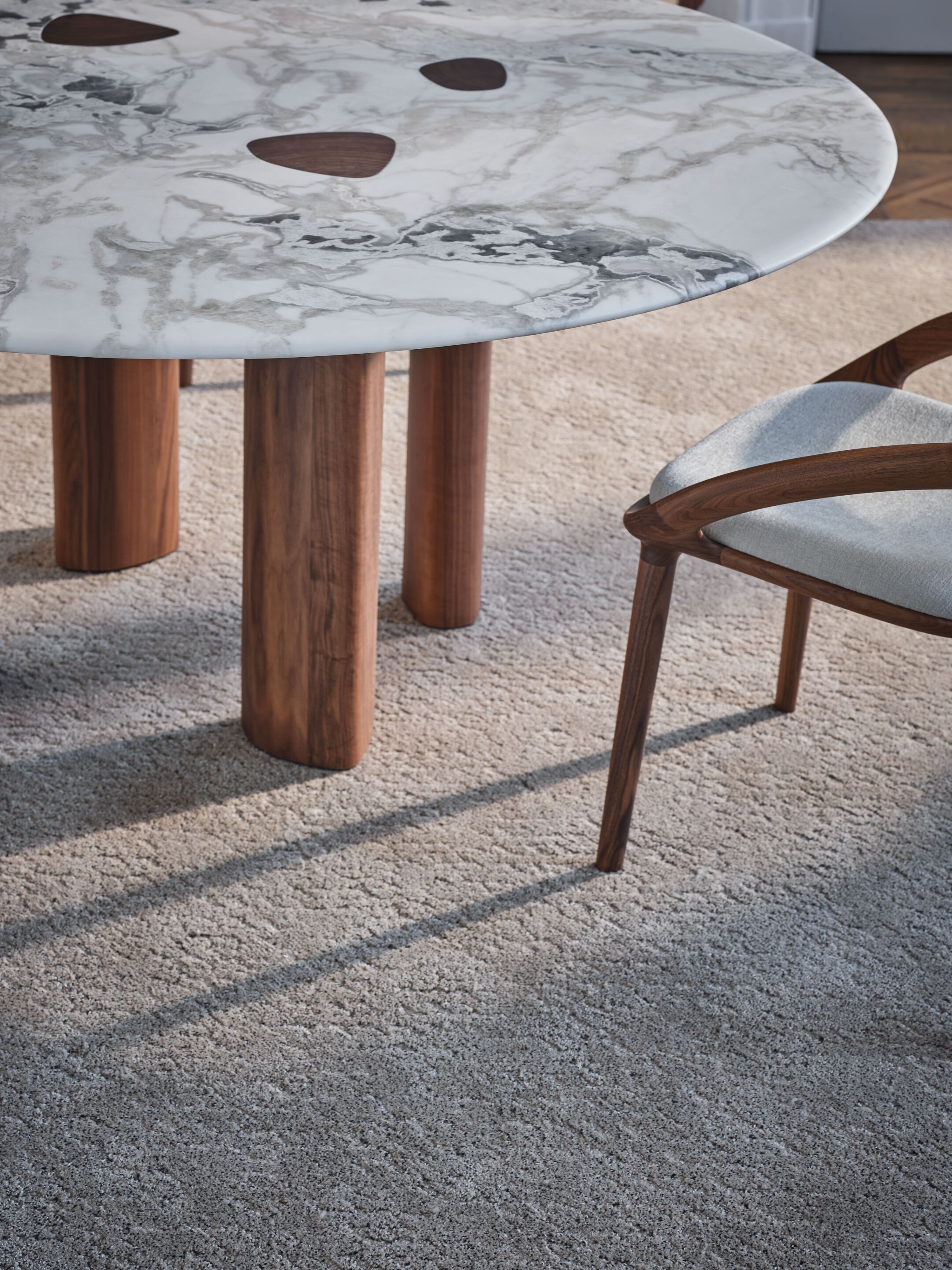 Круглый мраморный обеденный стол Porada двадцать четыре ARCH-00051855 - Вид №2