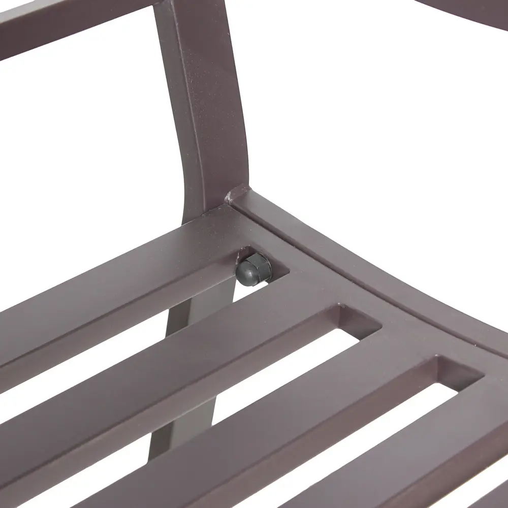 Скамья садовая Naterial 128х56х85 см металл коричневая STLM-2065919 - Вид №5