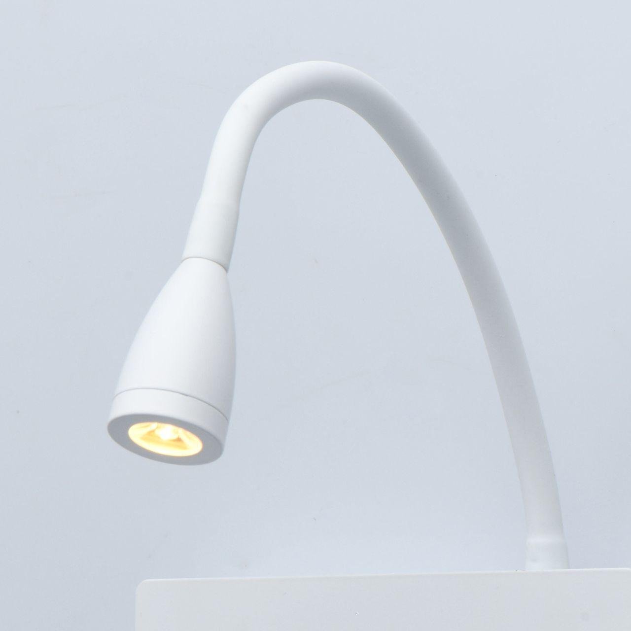 Бра светодиодное гибкое с USB-портом белое "Котбус" 492026201 DE MARKT КОТБУС 00-3927499 Белый  - Вид №2