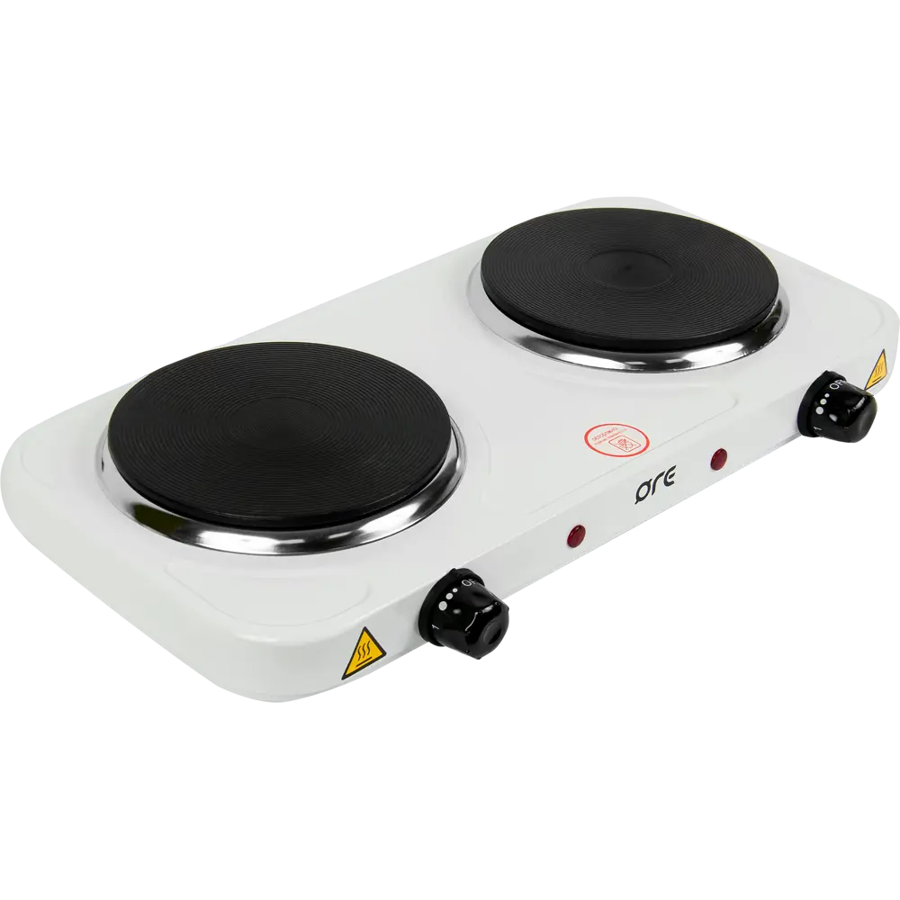 Плитка электрическая настольная ORE CM30I 48x7.5x24 см 2 конфорки чугун цвет белый STLM-2017502 - Вид №3