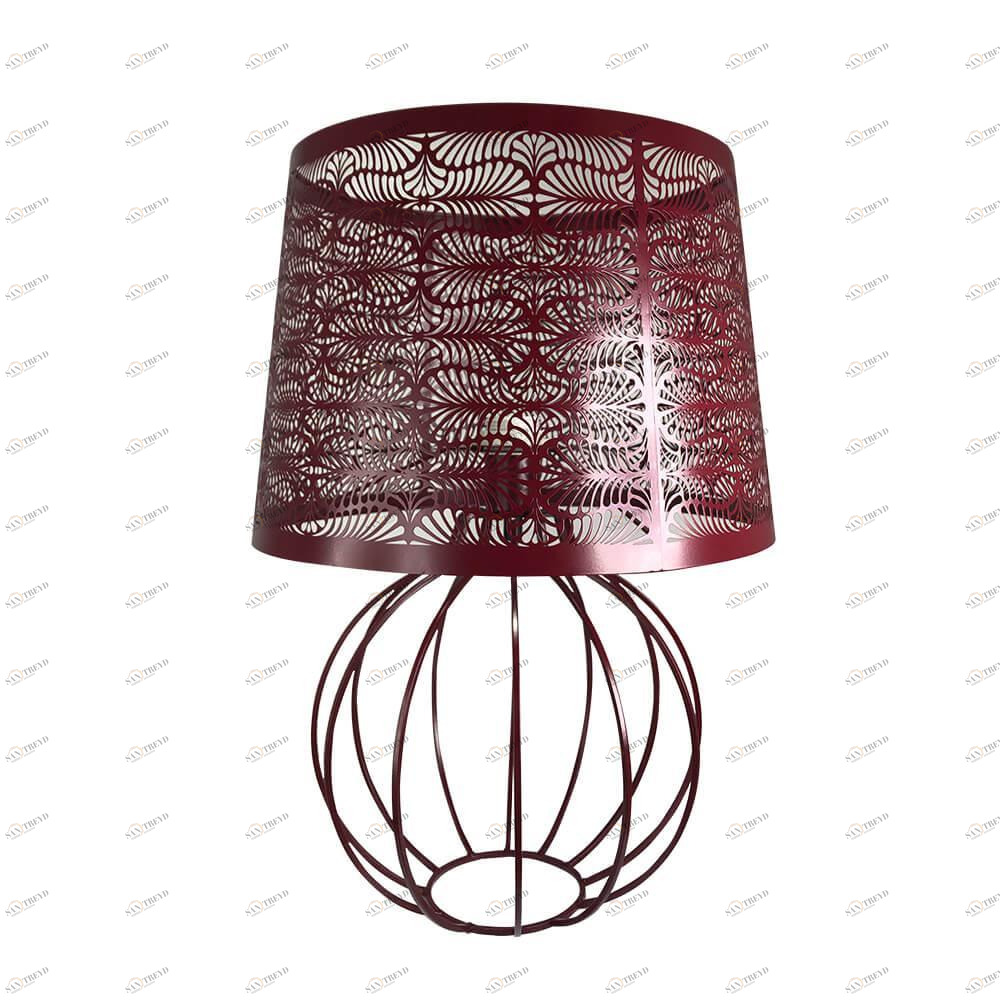 Лампа настольная бордовая Seven Fires "Карвед" 39105.04.12.01B SEVEN FIRES КАРВЕД 00-3907832 Фиолетовый 