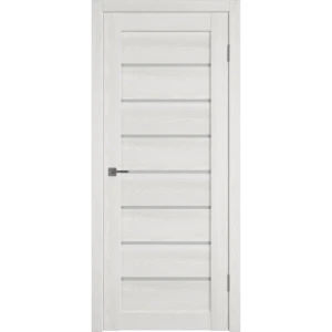 Дверь межкомнатная Альфа 24 остекленная ПВХ ламинация цвет дуб беленый 80x200 см