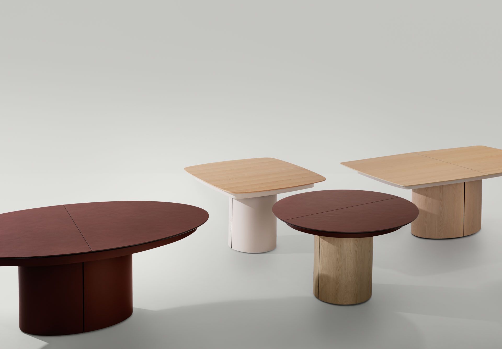 Деревянный квадратный выдвижной стол Midj кунжут ARCH-00149279 - Вид №3