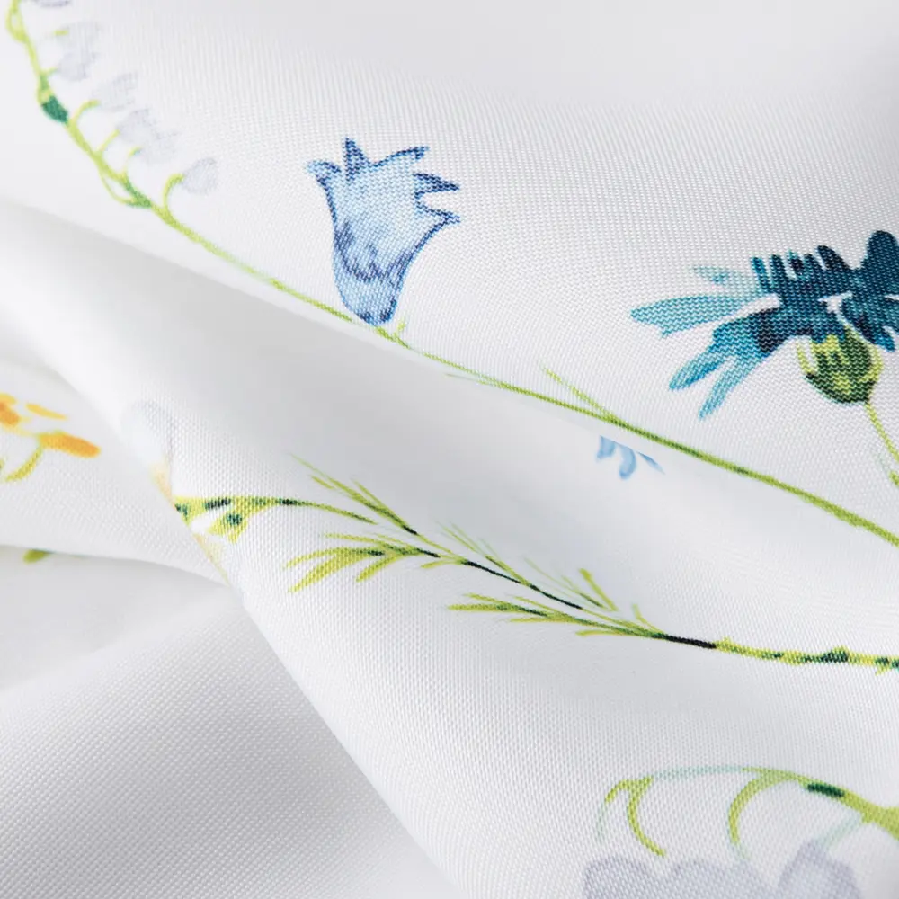 Штора для ванной Wess Meadow 180x200 см полиэстер цвет белый/зеленый 82355499 STLM-2164016 - Вид №2