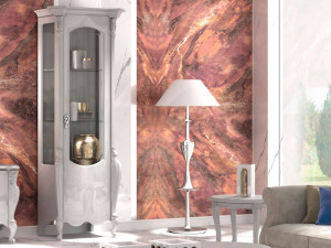 Деревянная витрина со встроенным освещением