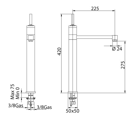 161120SN00PS Смеситель Bandini Coco Santreyd - Вид №1