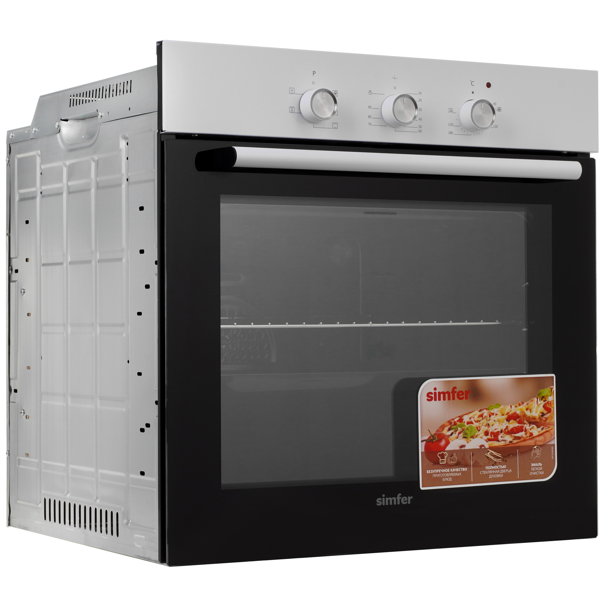 9280244 Духовой шкаф электрический Simfer B6EW16011 + Варочная поверхность газовая Simfer H60Q40W411 STDN-0126298 - Вид №2