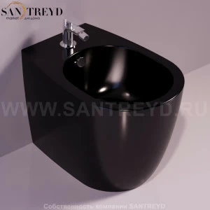 VI04NERO Биде напольное Vignoni Simas