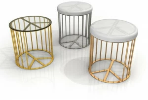 altreforme Круглый алюминиевый пуф Dream