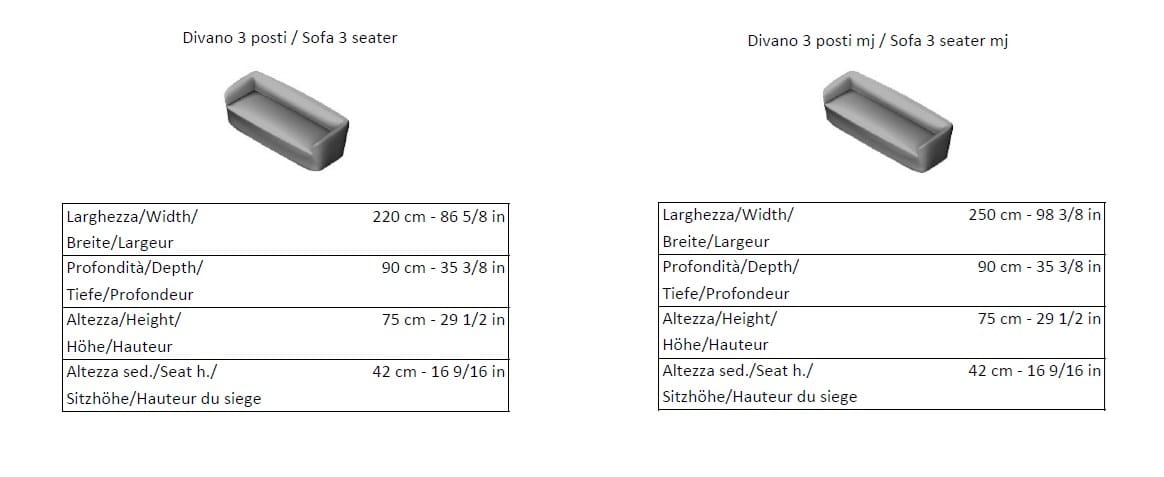 3-местный контрактный диван La Cividina Dep ARCH-00042800 - Вид №1
