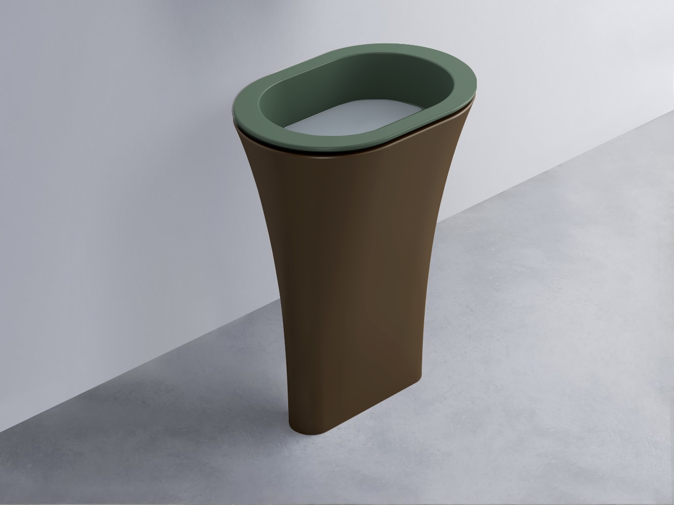 AMLA65-MU+AMPILO-BR+AMCOLO-CA Раковина Amedeo Ovale отдельностоящая cielo Enjoy + Amedeo Ceramica Cielo