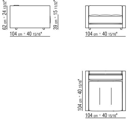 Flexform Кресло из ткани со съемным чехлом с подлокотниками Lucien sun-id-1353084 - Вид №6