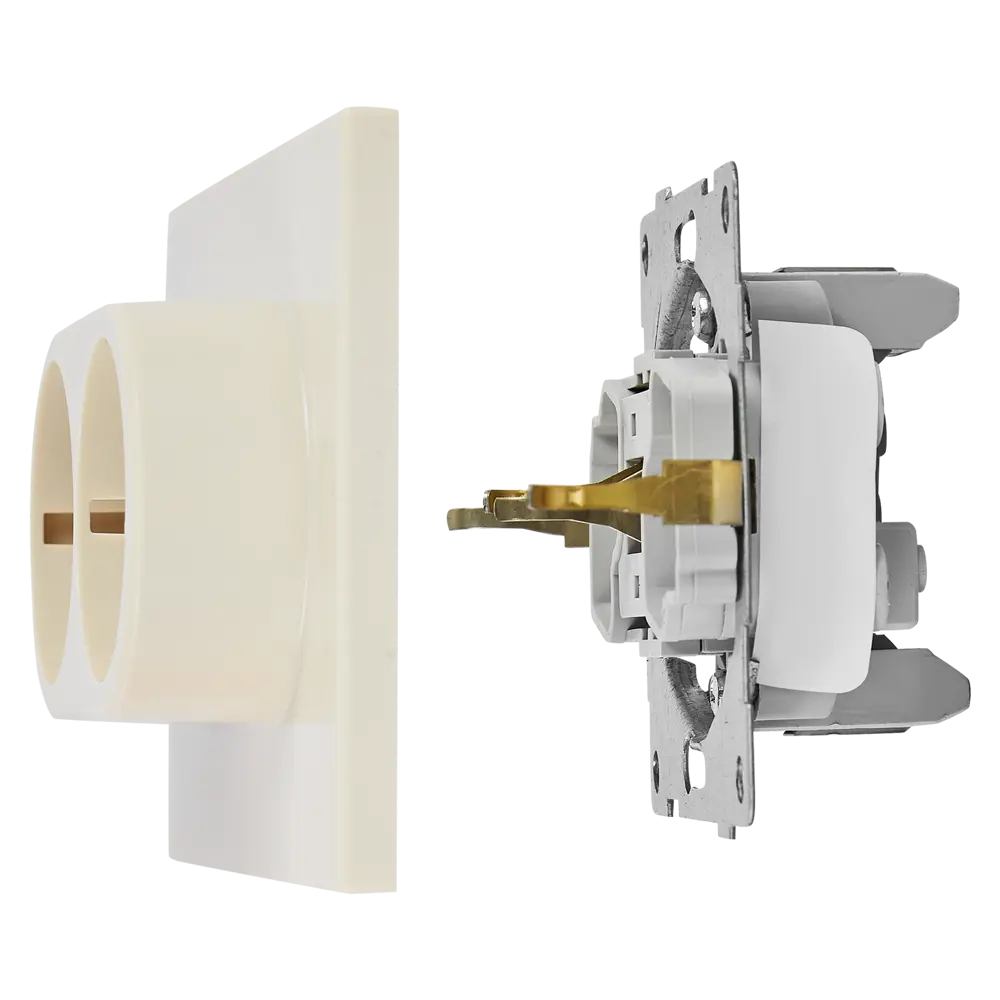 Розетка двойная GUSI Electric с заземлением и защитными шторками 89337218 Ugra STLM-1105049 - Вид №5
