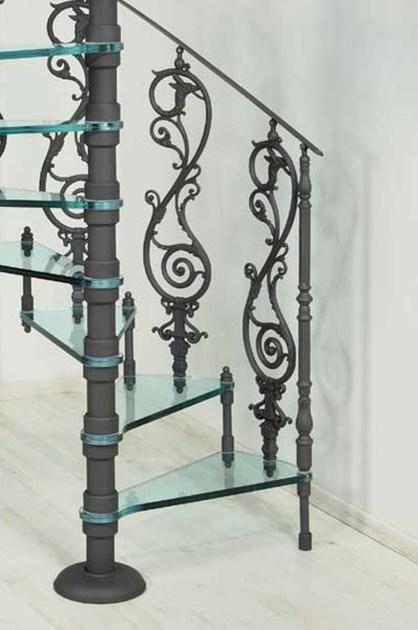 Modus Винтовая лестница из чугуна и стекла  2072  - Вид №1