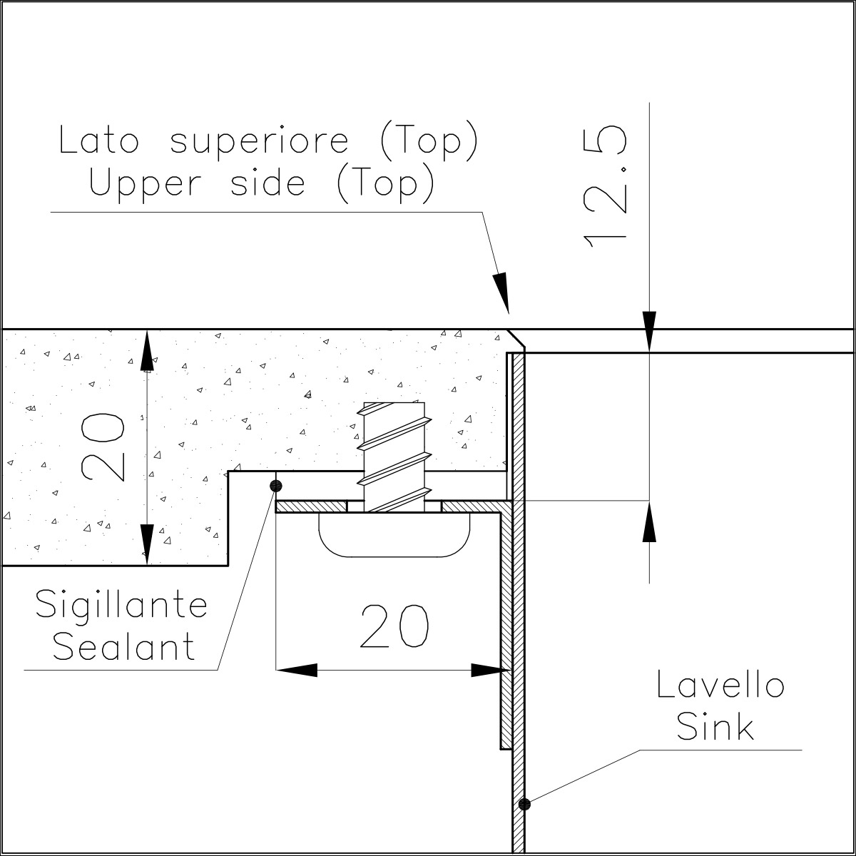 4155018 Раковина Phantom Edge Copper - 4155018 Fosterspa  - Вид №3