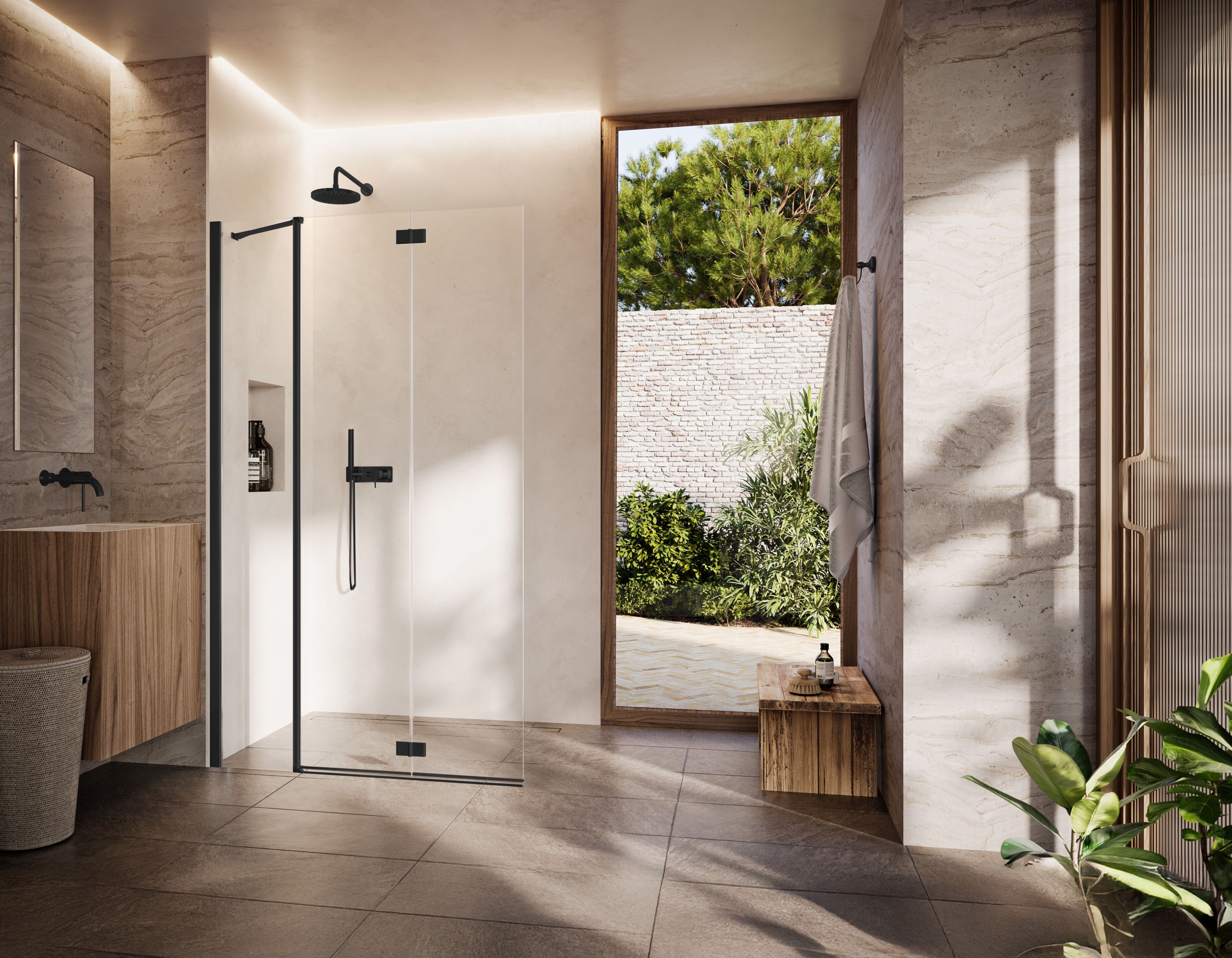 Прямоугольная хрустальная душевая кабина DUKA Libero 4000 ARCH-00148332 - Вид №2