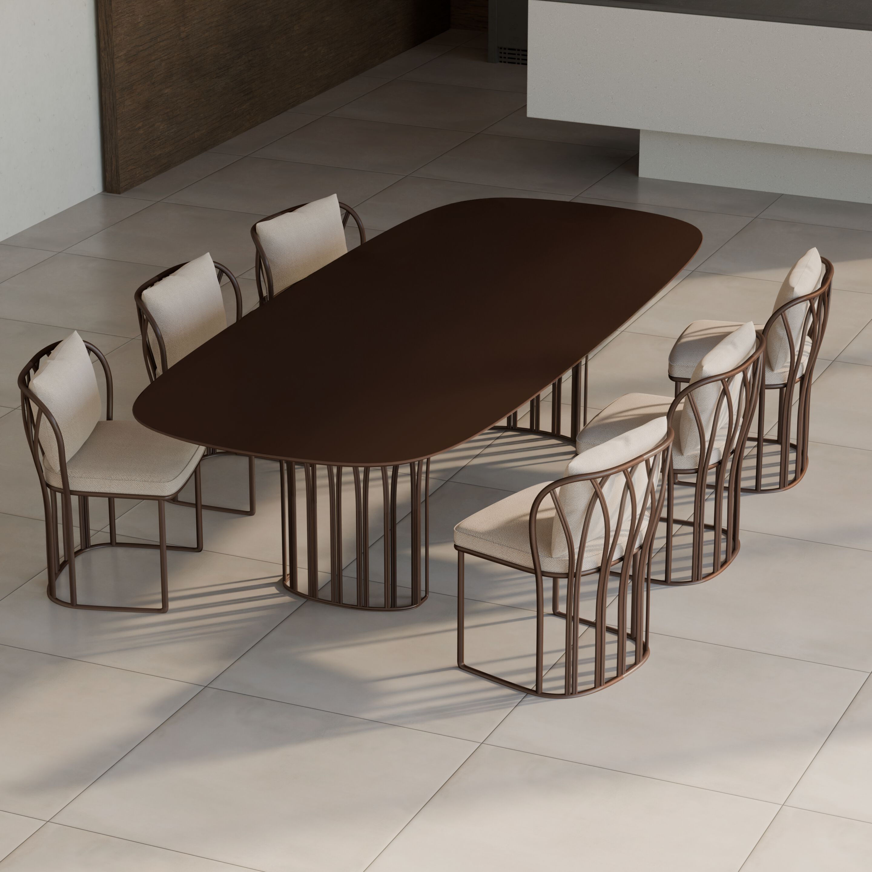 Алюминиевый прямоугольный садовый стол YAAZ Koru ARCH-00045414 - Вид №1