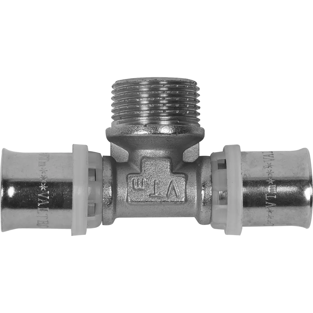 Тройник Valtec 20x3/4"x20 мм с переходом на резьбу для систем водоснабжения 15474575 STLM-0005954 - Вид №1