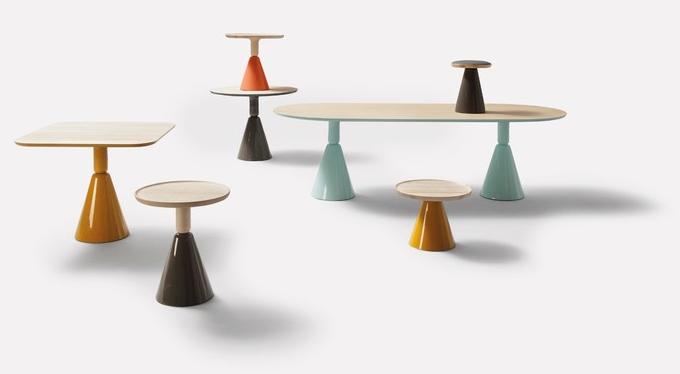 Sancal Низкий круглый деревянный журнальный столик Pion sun-id-1459343 - Вид №2