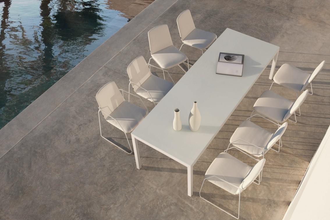 Стул белый лотос смоки Manutti Loop MNST83 - Вид №9