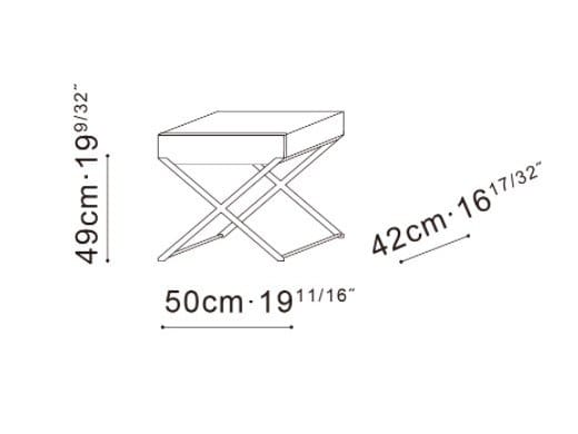 Журнальный столик / тумбочка из грецкого ореха CAMERICH Enzo ARCH-00009336 - Вид №1