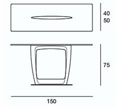 Pacini & Cappellini Консоль из дерева и стекла Aaron sun-id-1369507 - Вид №2