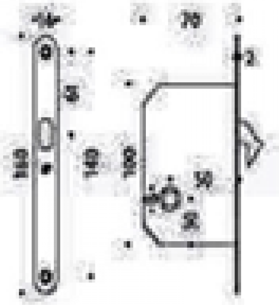 ID311LK.CM Ручка ID311LK для раздвижной двери хром матовый COLOMBO РАЗДВИЖНЫЕ ДВЕРИ Colombo Design - Вид №1