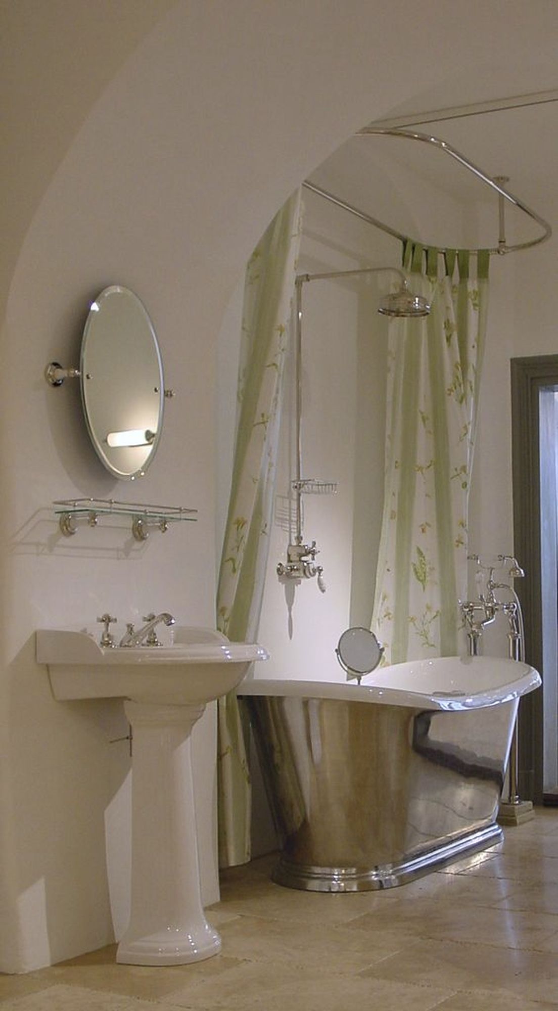 Traditional bathrooms Карниз для штор OVAL винтажный Scr1.1  - Вид №1