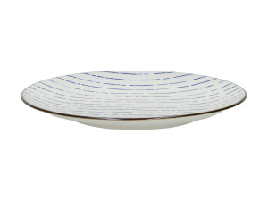 Круглая фарфоровая десертная тарелка