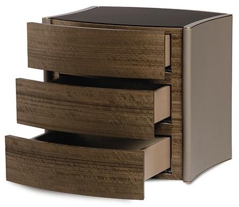 Paolo Castelli Прямоугольная тумбочка из дерева и кожи Dea Lib.deac.223 - Вид №1