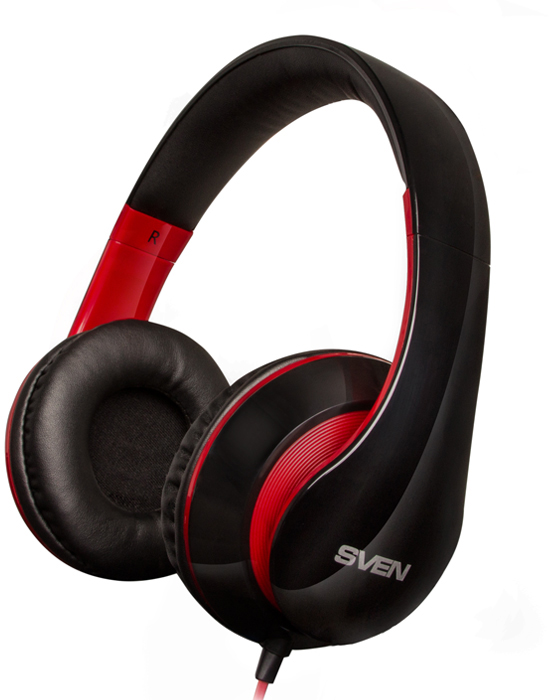 SV-0410940MVBKRD Наушники с микрофоном ap-940mv, черный-красный Sven Santreyd 