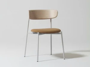 Manerba Стул с мягким сиденьем и спинкой из фанеры