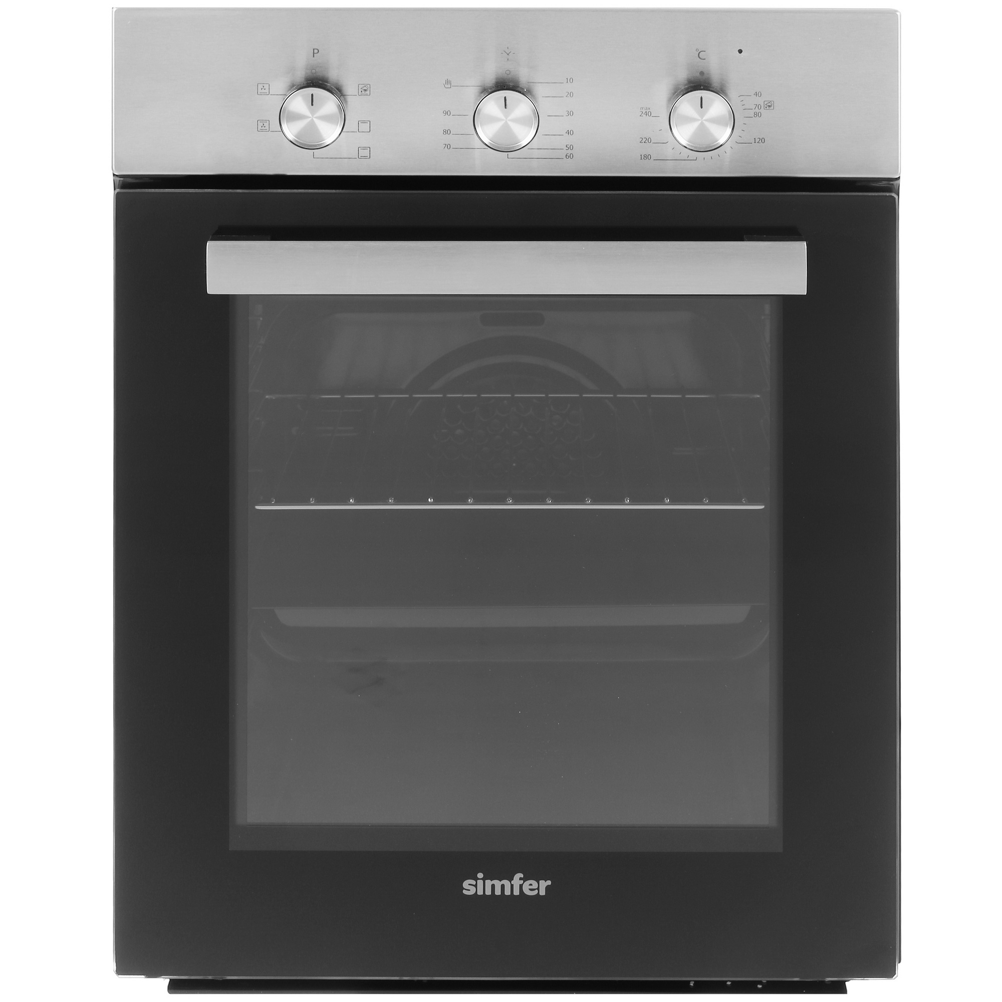 8186939 Электрический духовой шкаф Simfer B4EM16016 серебристый STDN-0045240