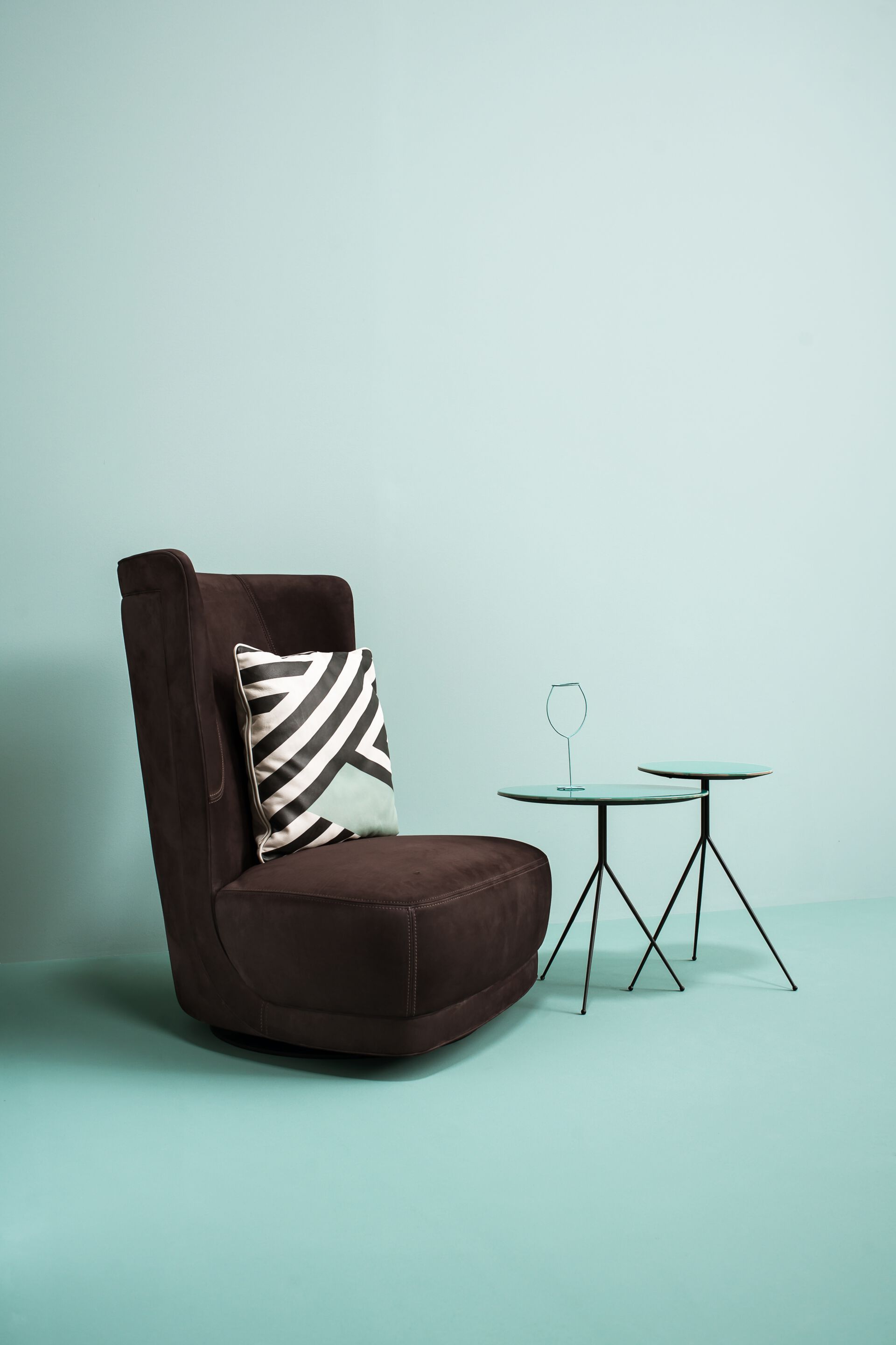 Кожаное вращающееся кресло bergère Baxter ETIENNE BERGÈRE ARCH-00135327 - Вид №5