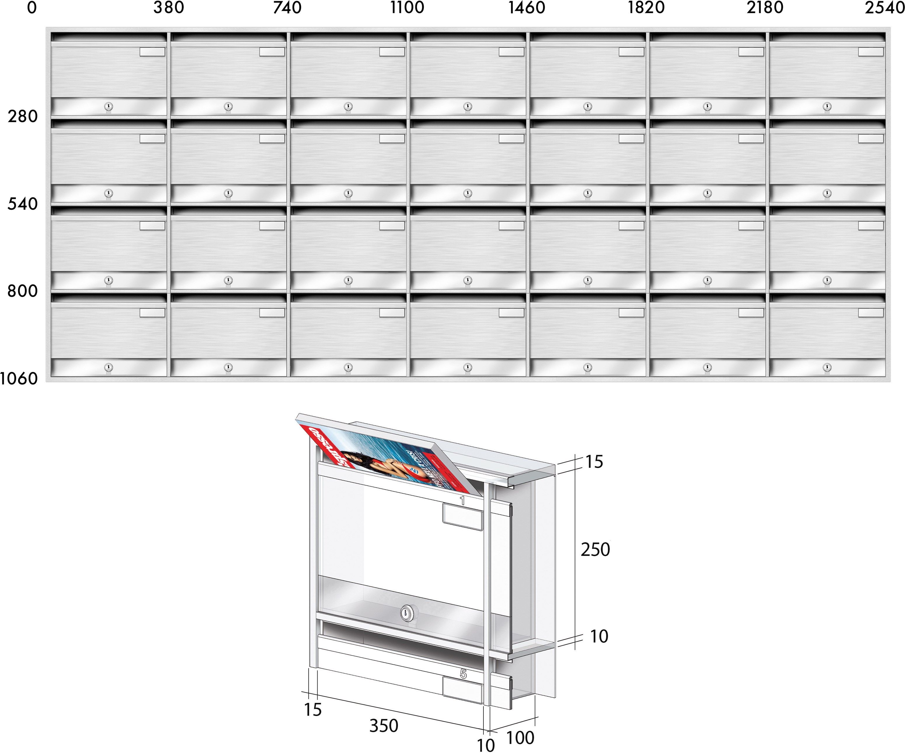 Почтовый ящик RAVASI интерьер ARCH-00114481 - Вид №5