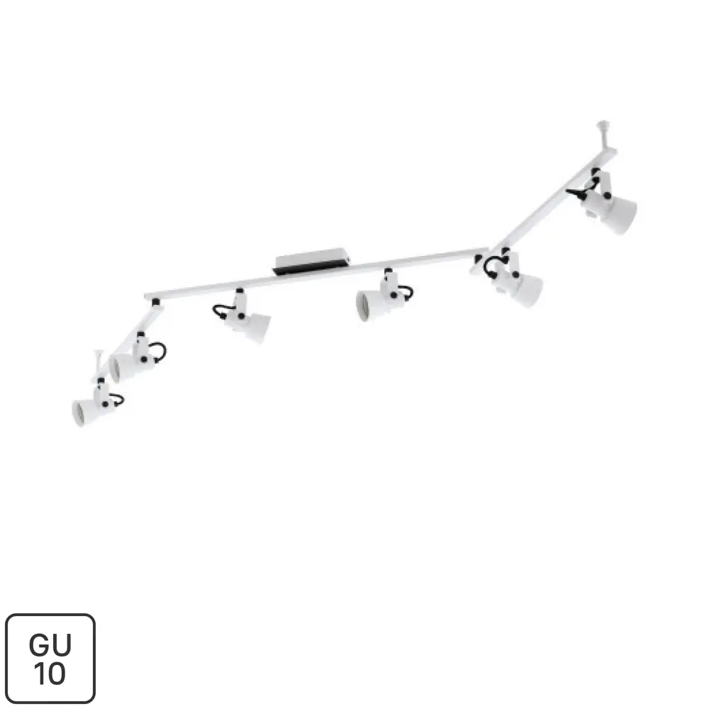 Спот поворотный Eglo Trillo 6 ламп GU10 12 м² цвет белый 85046702 STLM-2189386 