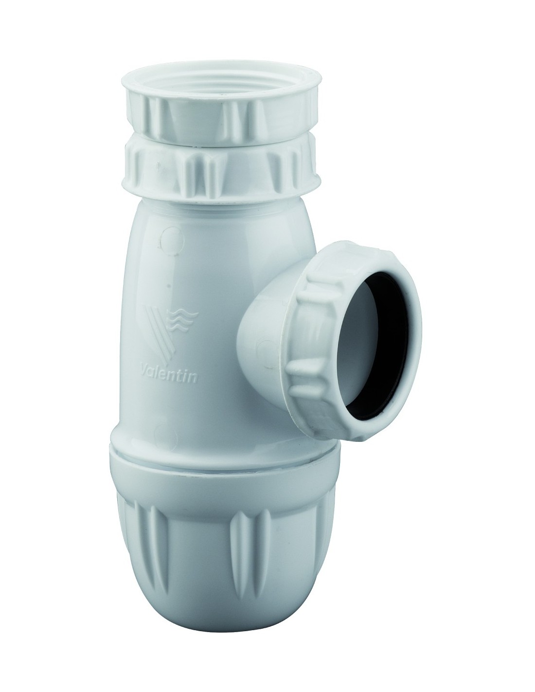 750300 001 00  Сифон для мойки, регулируемый по высоте и размеру, выход D 40 мм, сертифицирован NF, пластик Valentin Белый 