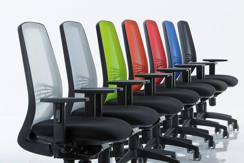 Luxy Сетчатое офисное кресло с 5 спицами и подлокотниками Post sun-id-1496892 - Вид №2