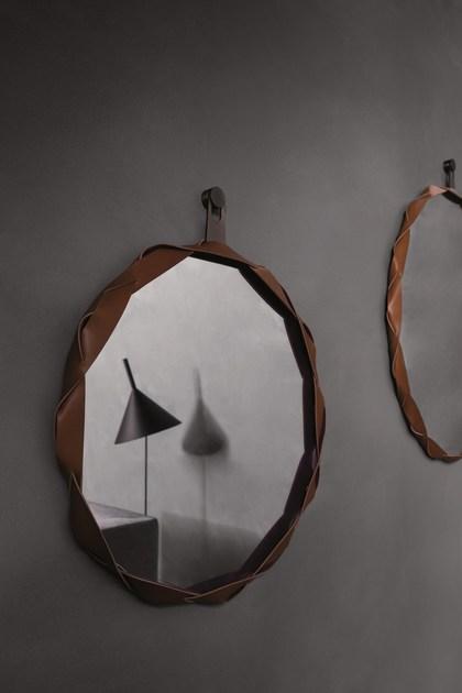 Zanotta Зеркало настенное круглое в раме sun-id-1492033 - Вид №2