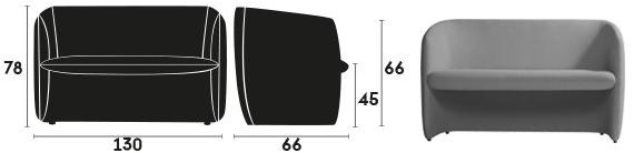 Capdell Диван из ткани Plum sun-id-1362288 - Вид №5