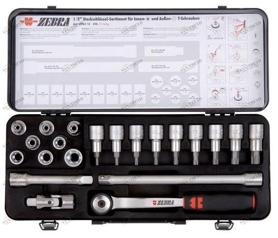 Würth Набор торцевых ключей 1/2 tx Assortimenti chiavi a bussola 096513 210