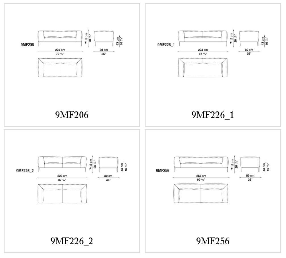 Секционный кожаный диван B&B Italia Michel ARCH-00125729 - Вид №10