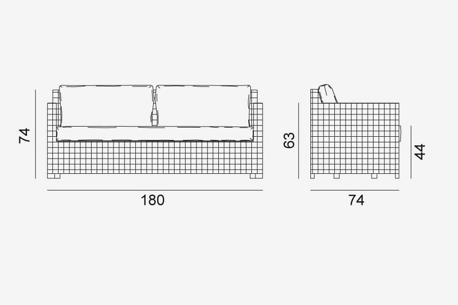 2-местный диван Gervasoni Wk ARCH-00102049 - Вид №2