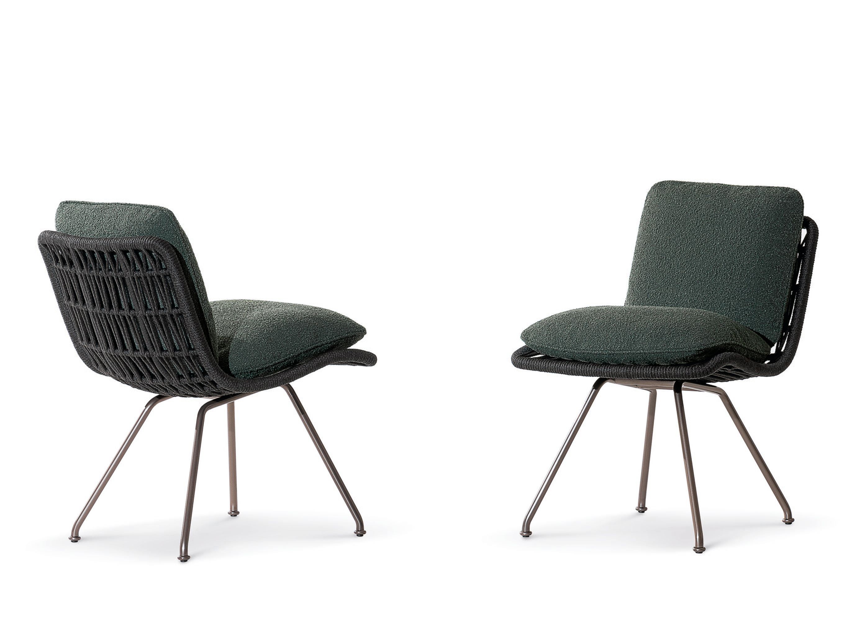 Ткань мягкий открытый стул Minotti Pattie Cord Outdoor ARCH-00119078