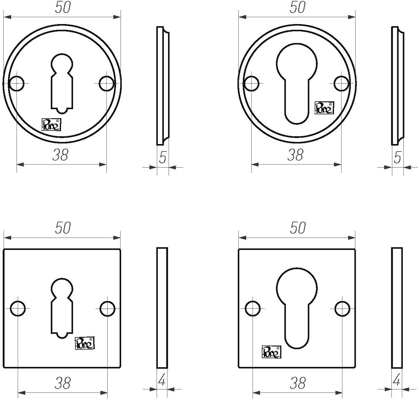 Dauby Квадратная насадка Pure® 15081 - Вид №1