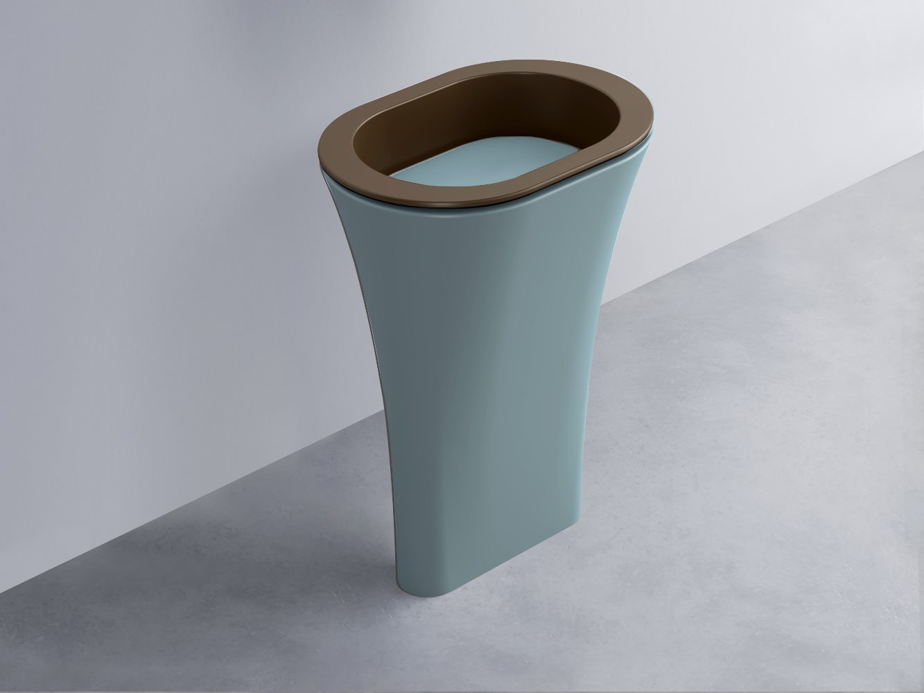 AMLA65-CA+AMPILO-PL+AMCOLO-PL Раковина Amedeo Ovale отдельностоящая cielo Enjoy + Amedeo Ceramica Cielo