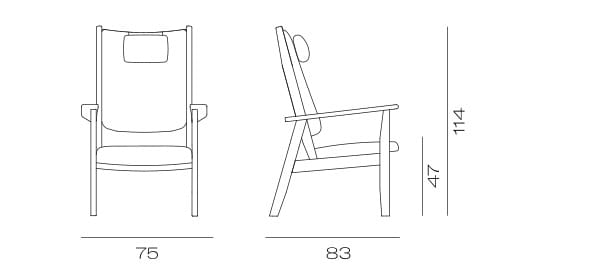 Кресло из бука с подлокотниками Vergés Albufera ARCH-00010673 - Вид №3