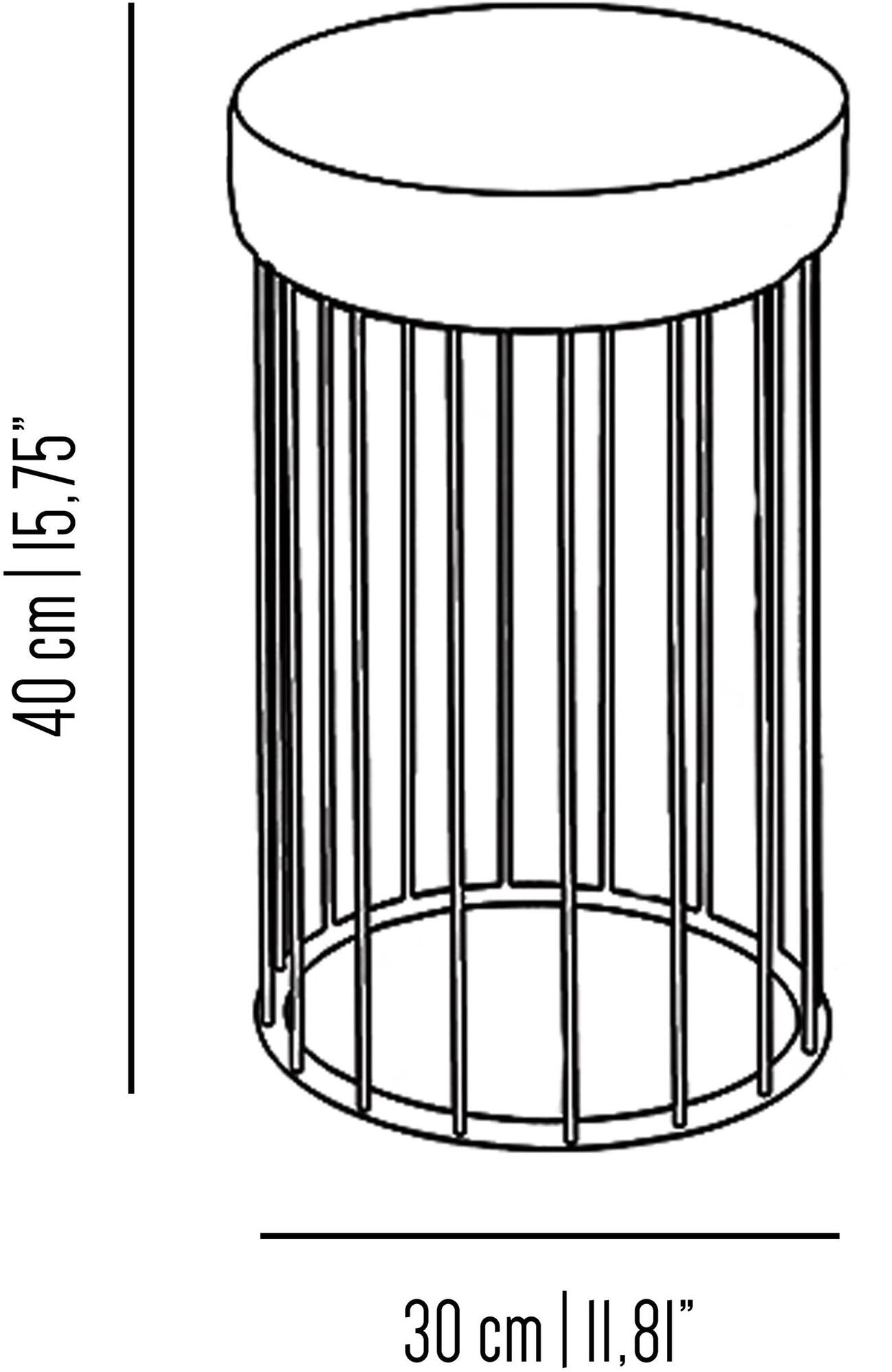Il Bronzetto Пуф с мягкой подкладкой из латуни Cage Cag08 s_m_l - Вид №10